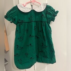 The Beaufort Bonnet Company Green Mallard Pattern Dress